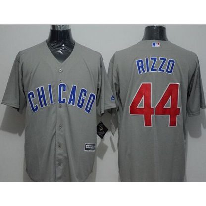 Chicago Cubs #44 Anthony Rizzo Grey New Cool Base Stitched MLB Jersey