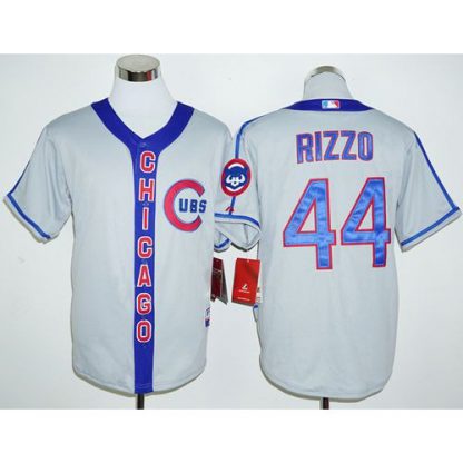 Chicago Cubs #44 Anthony Rizzo Grey Cooperstown Stitched MLB Jersey