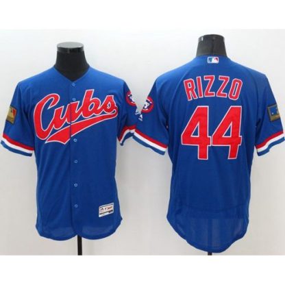 Chicago Cubs #44 Anthony Rizzo Blue Flexbase Authentic Collection 1994 Turn Back The Clock Stitched MLB Jersey