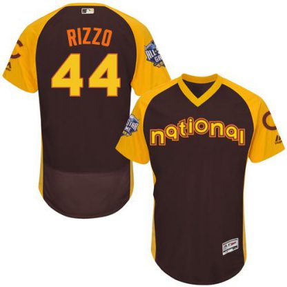 Chicago Cubs #44 Anthony Rizzo Brown Flexbase Authentic Collection 2016 All-Star National League Stitched MLB Jersey