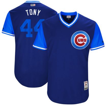 Chicago Cubs #44 Anthony Rizzo Royal "Tony" Players Weekend Authentic Stitched MLB Jersey