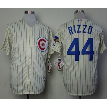 Chicago Cubs #44 Anthony Rizzo Cream 1969 Turn Back The Clock Stitched MLB Jersey