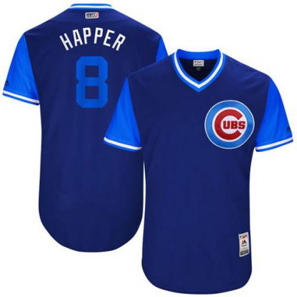 Chicago Cubs #8 Ian Happ Royal "Happer" Players Weekend Authentic Stitched MLB Jersey