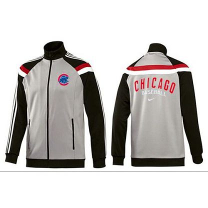MLB Chicago Chicago Cubs Zip Jacket Grey