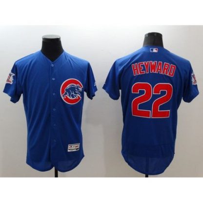 Chicago Cubs #22 Jason Heyward Blue Flexbase Authentic Collection Stitched MLB Jersey