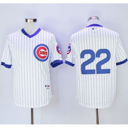 Chicago Cubs #22 Jason Heyward White 1988 Turn Back The Clock Stitched MLB Jersey