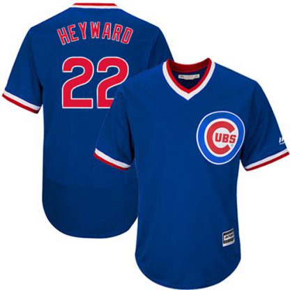 Chicago Cubs #22 Jason Heyward Blue Flexbase Authentic Collection Cooperstown Stitched MLB Jersey