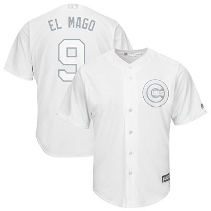 Chicago Cubs #9 Javier Baez White "El Mago" Players Weekend Cool Base Stitched MLB Jersey