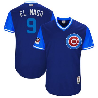 Chicago Cubs #9 Javier Baez Royal "El Mago" Players Weekend Authentic Stitched MLB Jersey