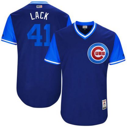 Chicago Cubs #41 John Lackey Royal "Lack" Players Weekend Authentic Stitched MLB Jersey
