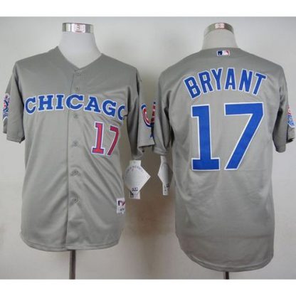 Chicago Cubs #17 Kris Bryant Grey 1990 Turn Back The Clock Stitched MLB Jersey