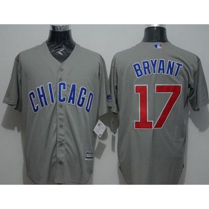 Chicago Cubs #17 Kris Bryant Grey New Cool Base Stitched MLB Jersey