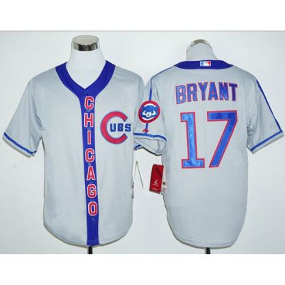 Chicago Cubs #17 Kris Bryant Grey Cooperstown Stitched MLB Jersey