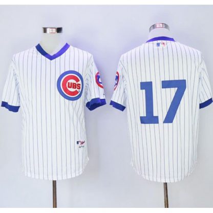 Chicago Cubs #17 Kris Bryant White 1988 Turn Back The Clock Stitched MLB Jersey