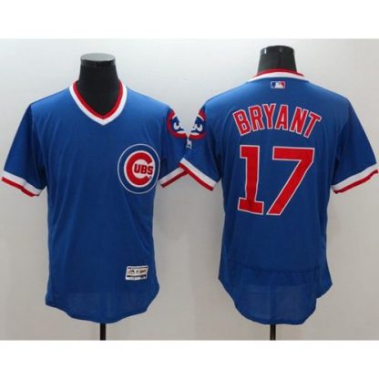Chicago Cubs #17 Kris Bryant Blue Flexbase Authentic Collection Cooperstown Stitched MLB Jersey