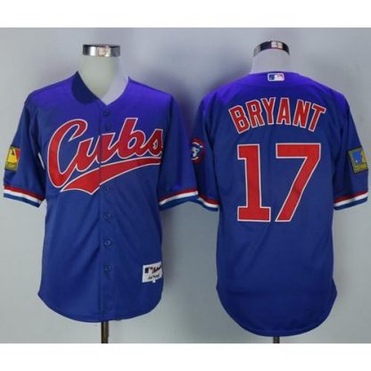 Chicago Cubs #17 Kris Bryant Blue 1994 Turn Back The Clock Stitched MLB Jersey