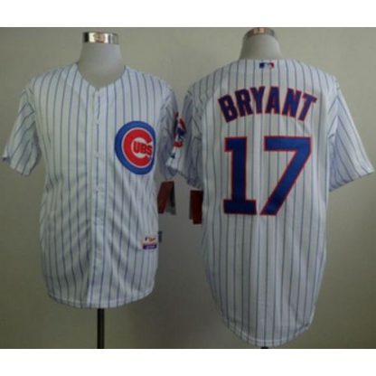 Chicago Cubs #17 Kris Bryant White Home Cool Base Stitched MLB Jersey