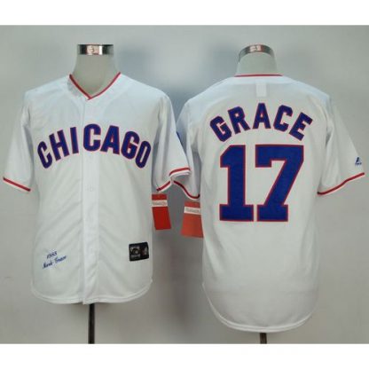 Mitchell And Ness 1988 Chicago Cubs #17 Mark Grace White Stitched MLB Jersey