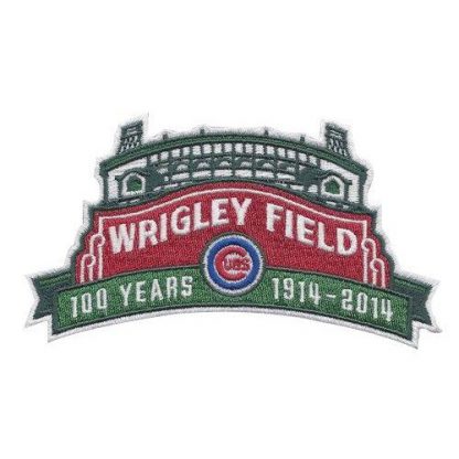 Stitched 2014 MLB Chicago Chicago Cubs Wrigley Field's 100th Anniversary MLB Season Jersey Sleeve Patch
