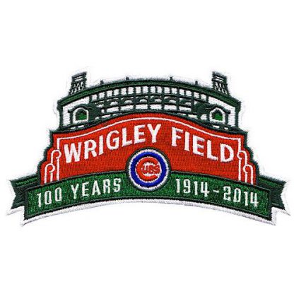 Stitched 2014 Chicago Chicago Cubs Wrigley Field's 100th Anniversary MLB Season Jersey Sleeve Patch