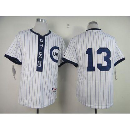 Chicago Cubs #13 Starlin Castro White 1909 Turn Back The Clock Stitched MLB Jersey