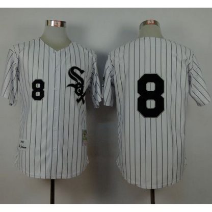 Mitchell And Ness 1993 Chicago White Sox #8 Bo Jackson White Stitched MLB Jersey
