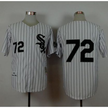 Mitchell And Ness 1993 Chicago White Sox #72 Carlton Fisk White Stitched MLB Jersey