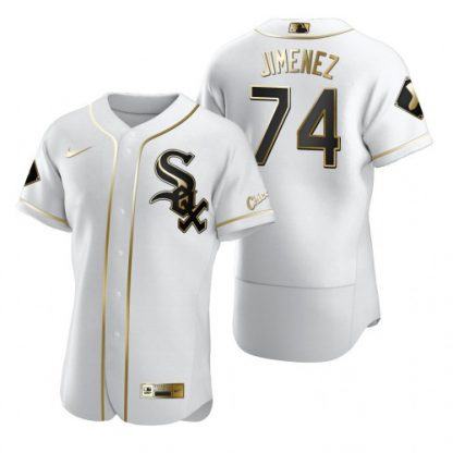 Chicago Chicago White Sox #74 Eloy Jimenez White Nike Men's Authentic Golden Edition MLB Jersey