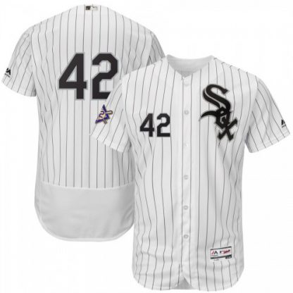 Chicago Chicago White Sox #42 Majestic 2019 Jackie Robinson Day Flex Base Jersey White
