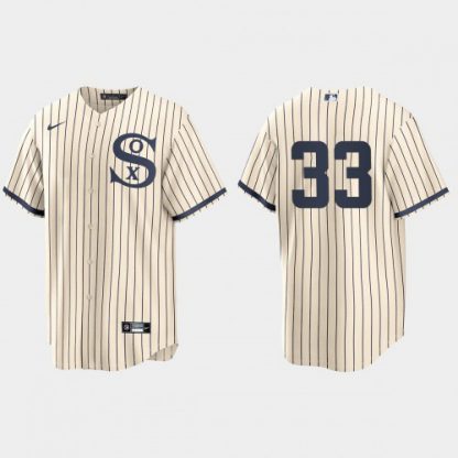 Chicago Chicago White Sox #33 Lance Lynn Men's Nike White 2021 Field of Dreams Game MLB Jersey