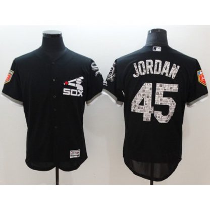 Chicago White Sox #45 Michael Jordan Black 2018 Spring Training Authentic Flex Base Stitched MLB Jersey