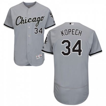Chicago White Sox #34 Michael Kopech Grey Road Flexbase Authentic Collection Stitched MLB Jersey
