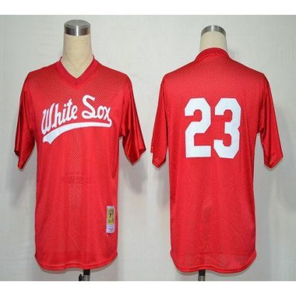 1990 Mitchell And Ness Chicago White Sox #23 Robin Ventura Red Throwback Stitched MLB Jersey