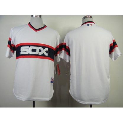 Chicago White Sox Blank White Alternate Home Cool Base Stitched MLB Jersey