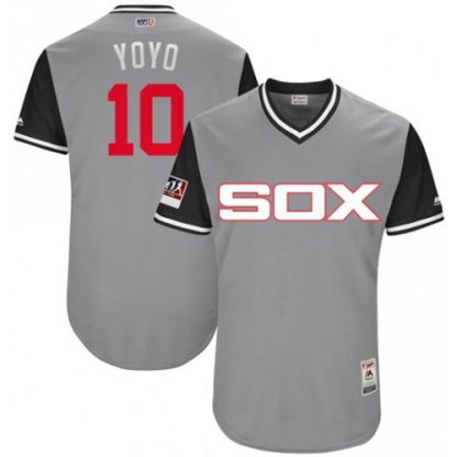 Chicago White Sox #10 Yoan Moncada Grey "Yoyo" Players Weekend Authentic Stitched MLB Jersey