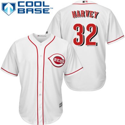 Cincinnati Reds #32 Matt Harvey White Cool Base Stitched Youth MLB Jersey
