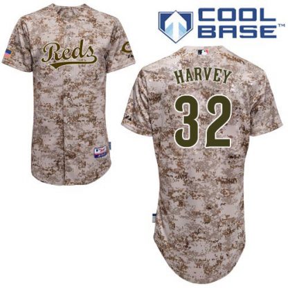 Cincinnati Reds #32 Matt Harvey Camo Cool Base Stitched Youth MLB Jersey