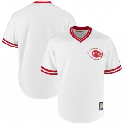 Cincinnati Cincinnati Reds Blank Majestic Cooperstown Collection 1990 Cool Base Jersey White