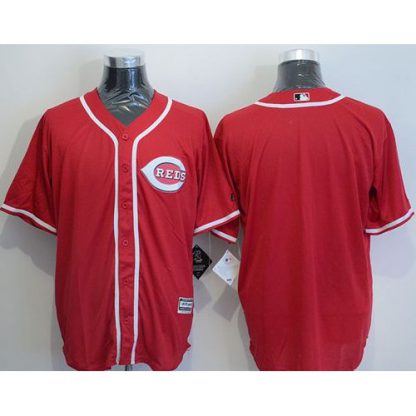 Cincinnati Reds Blank Red New Cool Base Stitched MLB Jersey