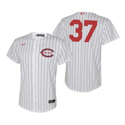 Cincinnati Cincinnati Reds #37 Tyler Stephenson Youth 2022 Field of Dreams MLB Game Jersey - White