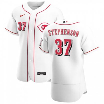Cincinnati Cincinnati Reds #37 Tyler Stephenson Men's Nike White Home 2020 Authentic Player MLB Jersey