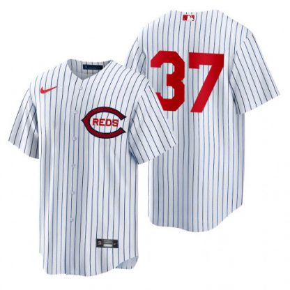Cincinnati Cincinnati Reds #37 Tyler Stephenson Men's 2022 Field of Dreams MLB Game Jersey - White