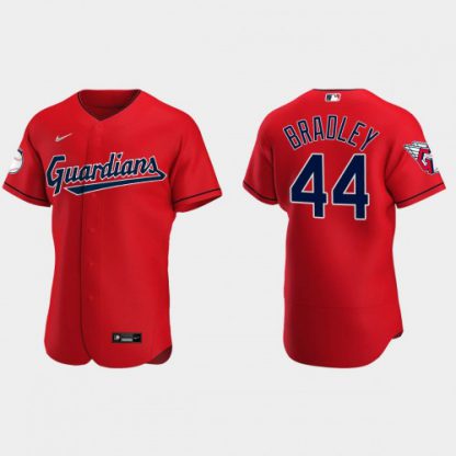 Cleveland Cleveland Guardians #44 Bobby Bradley Men's Nike 2022 Authentic Alternate Stitched MLB Jersey - Red