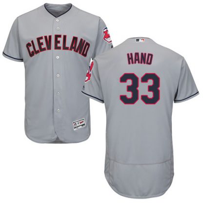 Cleveland Guardians #33 Brad Hand Grey Flexbase Authentic Collection Stitched MLB Jersey
