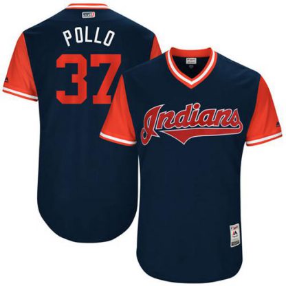 Cleveland Guardians #37 Cody Allen Navy "Pollo" Players Weekend Authentic Stitched MLB Jersey