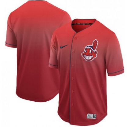 Nike Cleveland Guardians Blank Red Fade Authentic Stitched MLB Jersey