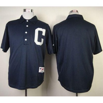 Cleveland Guardians Blank Navy Blue 1902 Turn Back The Clock Stitched MLB Jersey