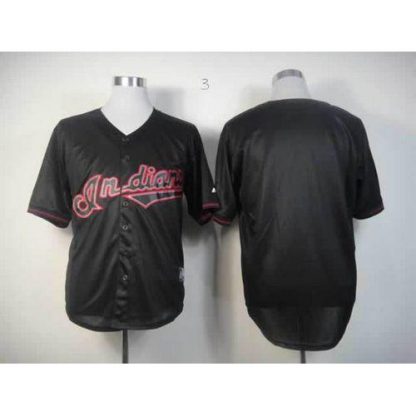 Cleveland Guardians Blank Black Fashion Stitched MLB Jersey