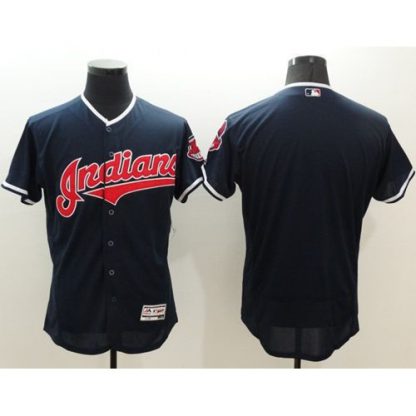 Cleveland Guardians Blank Navy Blue Flexbase Authentic Collection Stitched MLB Jersey