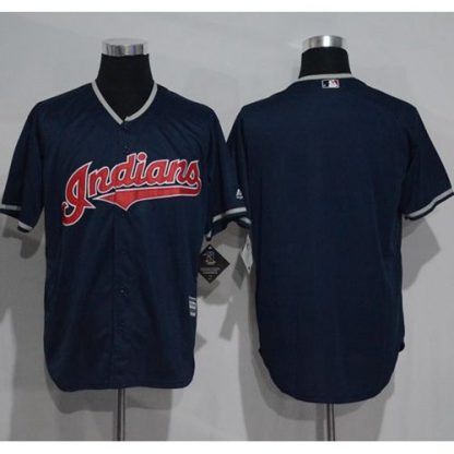 Cleveland Guardians Blank Navy Blue New Cool Base Stitched MLB Jersey